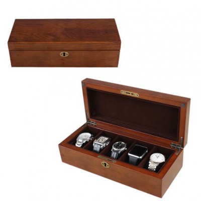 进口白橡木手表盒实木质高档手表收纳盒美国白橡木五格表盒