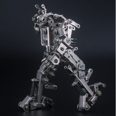 机械党创意手表支架全金属手工拼装机器人手办模型男士手表