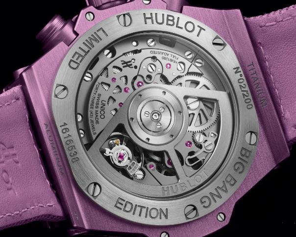 宇舶推出UNICO夏季紫色限量版腕表（图）